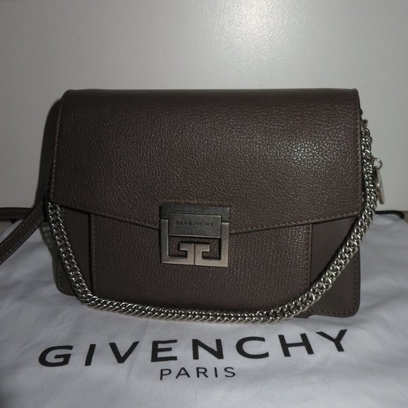 Givenchy Small GV3 Grey Goatskin Shoulder Bag - Picture 16 of 16